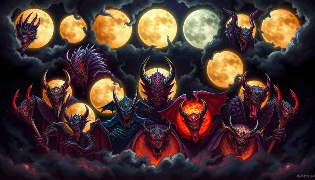 Doze Luas Demoníacas em Demon Slayer